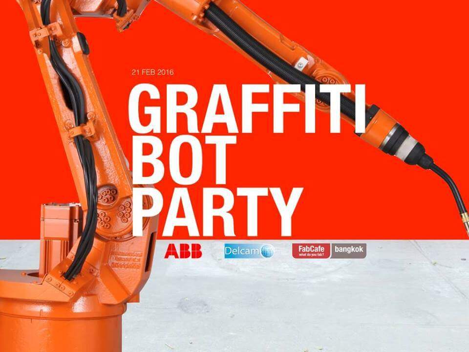 You are currently viewing 泰國藝術家使用 PowerMILL Robot 軟體設計 ABB 機器人現場表演機器人塗鴉藝術